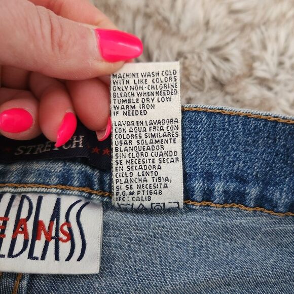 Bill Blass Jeans Vintage 1990s Upcycled Mom Shorts High Waisted Size 6‎ - Picture 9 of 12